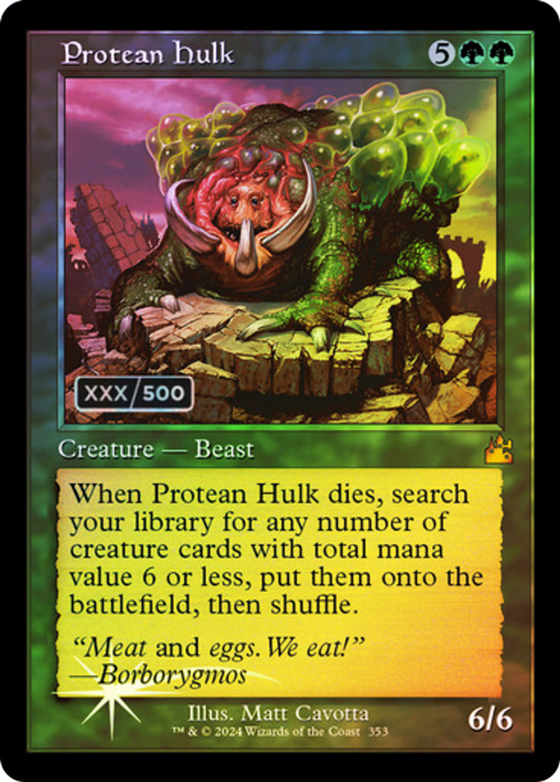 Protean Hulk — Ravnica Remastered — Magic: The Gathering