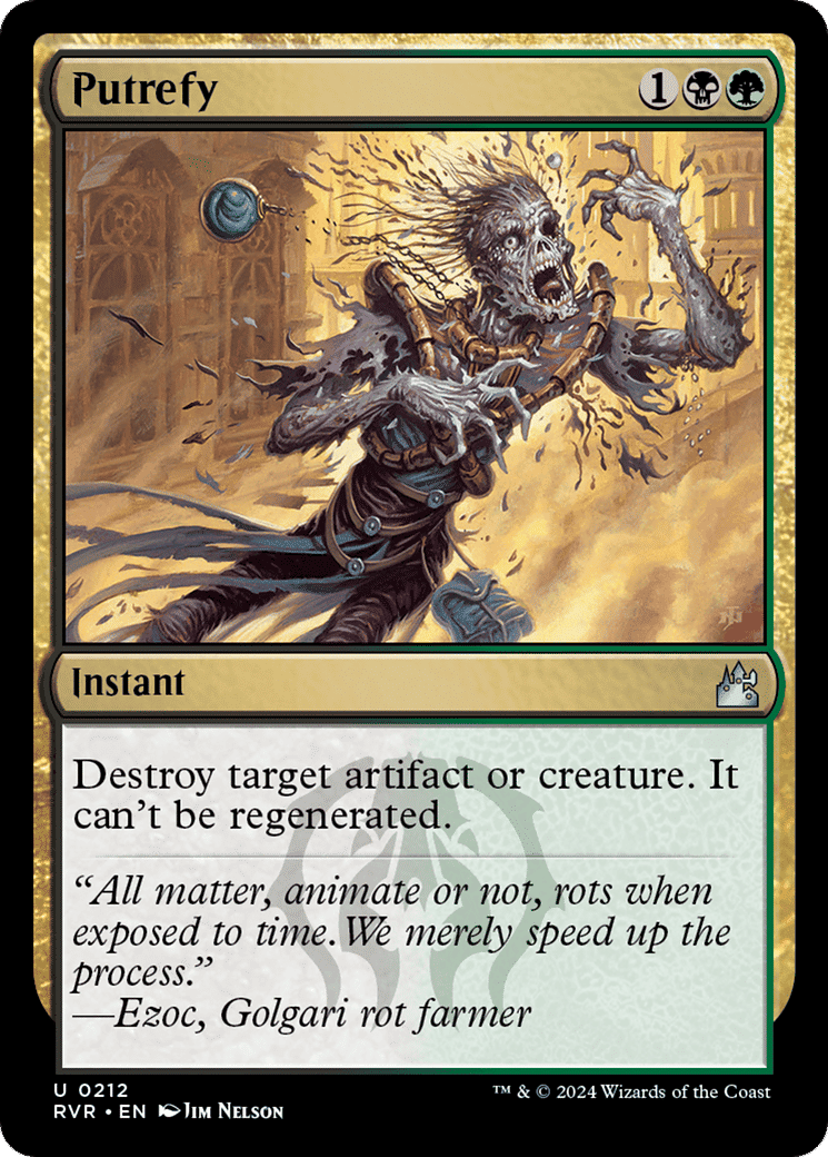 Putrefy — Ravnica Remastered — Magic: The Gathering