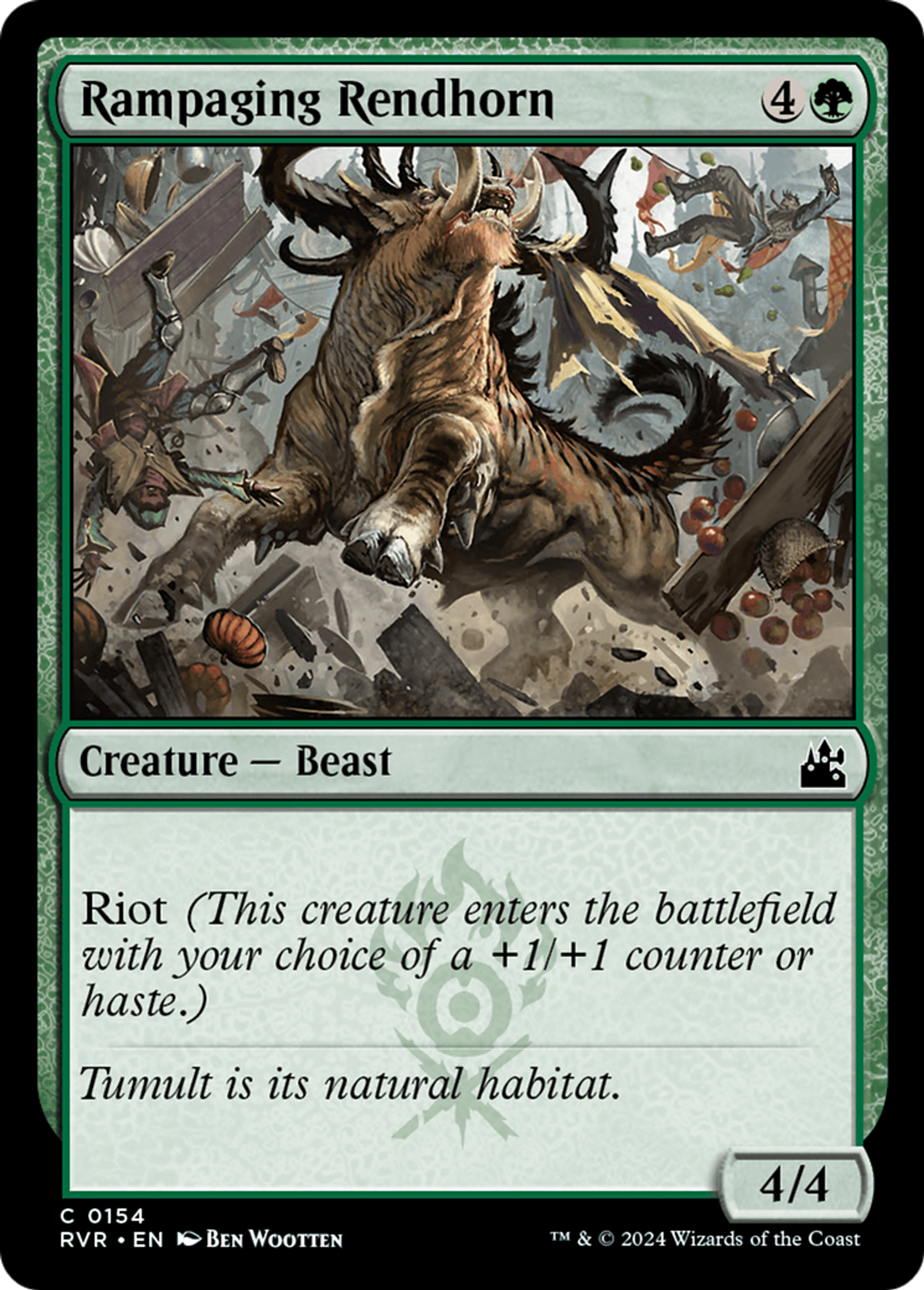 Rampaging Rendhorn — Ravnica Remastered — Magic: The Gathering