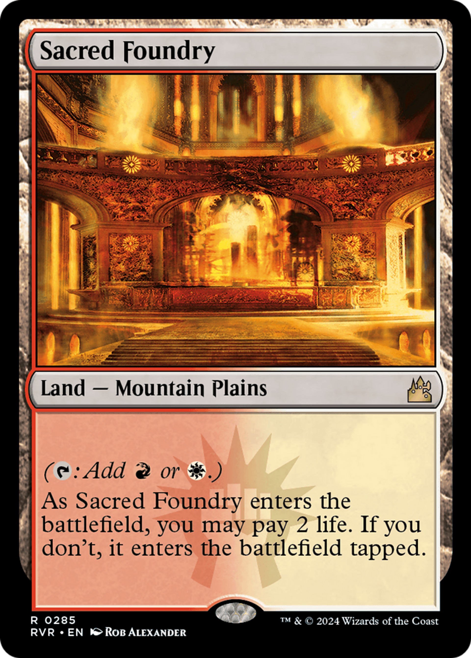 Sacred Foundry — Ravnica Remastered — Magic: The Gathering