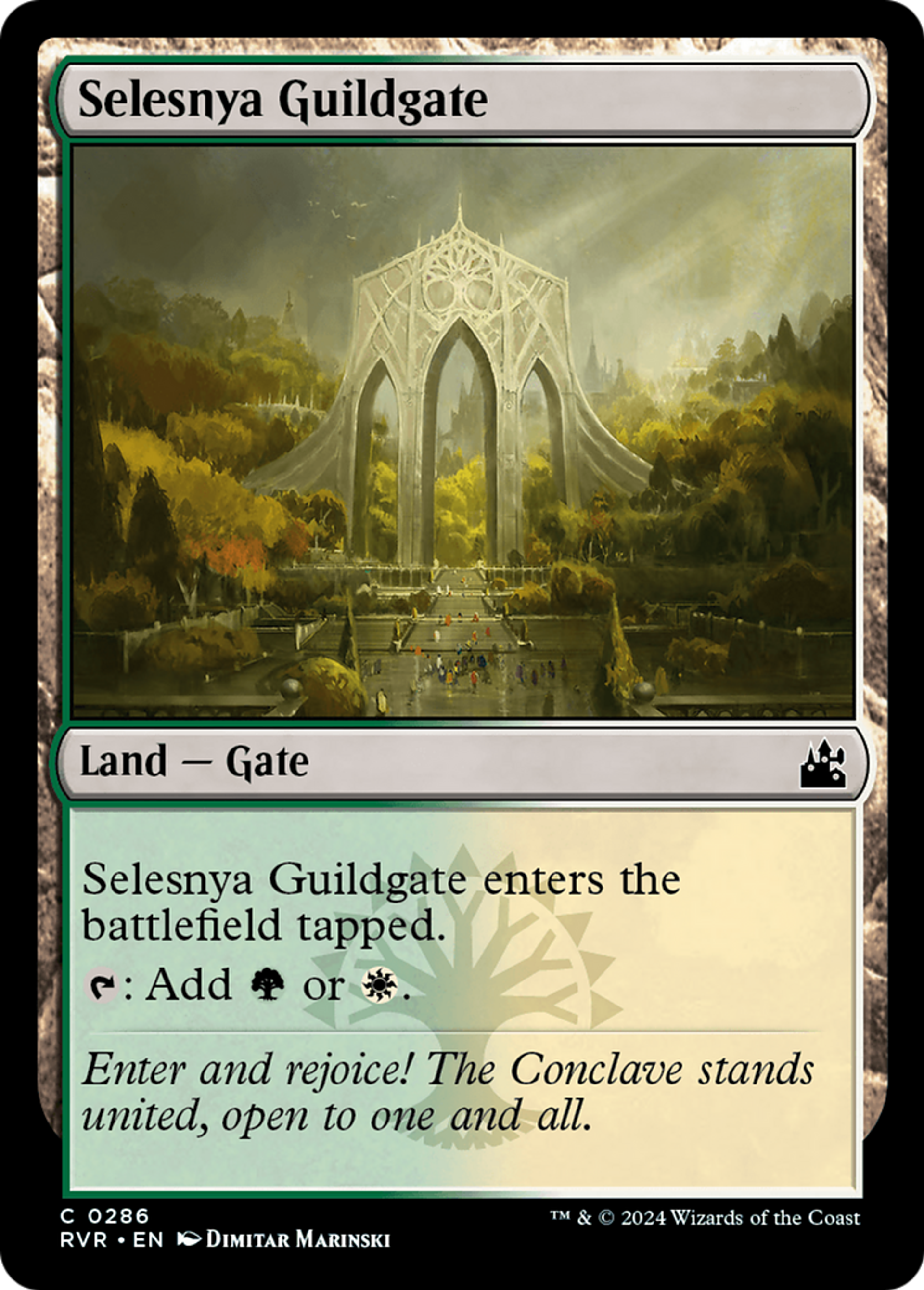 Selesnya Guildgate — Ravnica Remastered — Magic: The Gathering