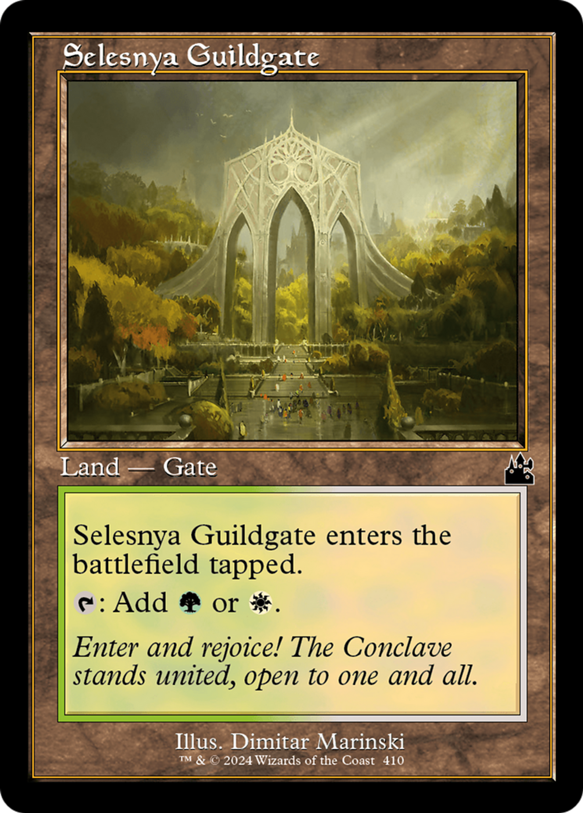 Selesnya Guildgate — Ravnica Remastered — Magic: The Gathering