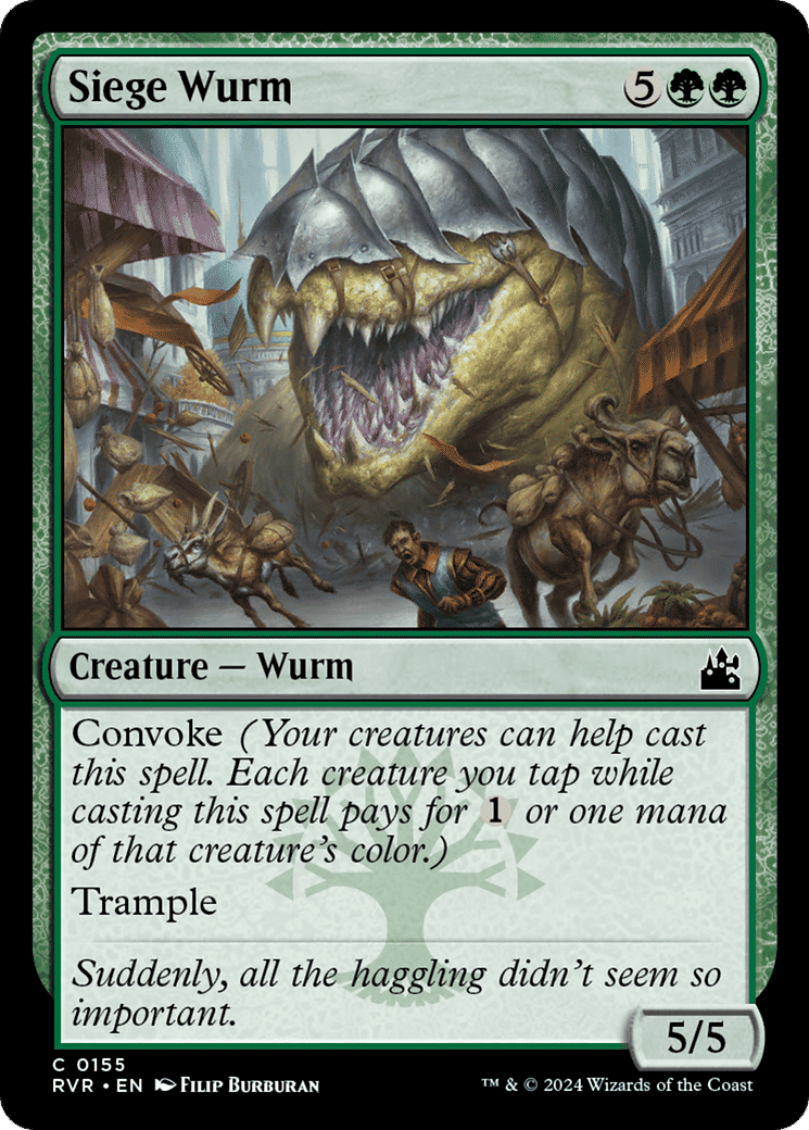 Siege Wurm — Ravnica Remastered — Magic: The Gathering