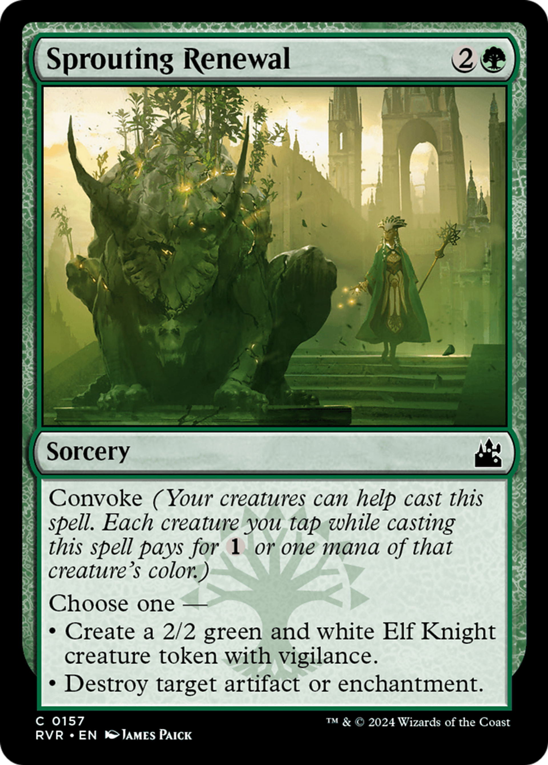 Sprouting Renewal — Ravnica Remastered — Magic: The Gathering