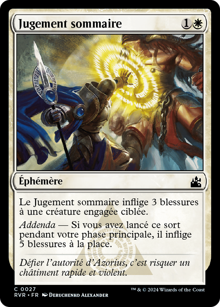 Jugement sommaire — Ravnica Remastered — Magic: The Gathering
