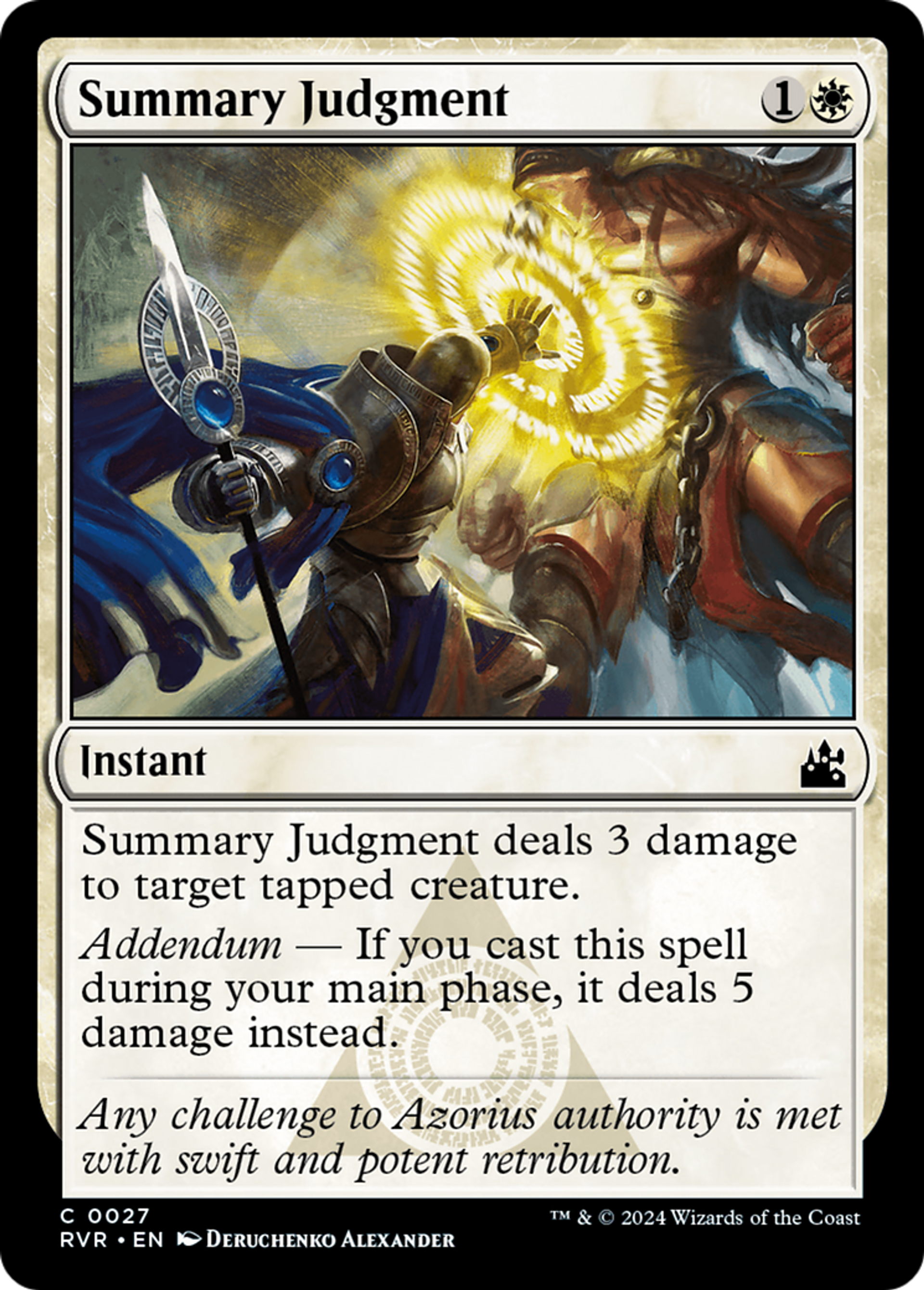 Summary Judgment — Ravnica Remastered — Magic: The Gathering