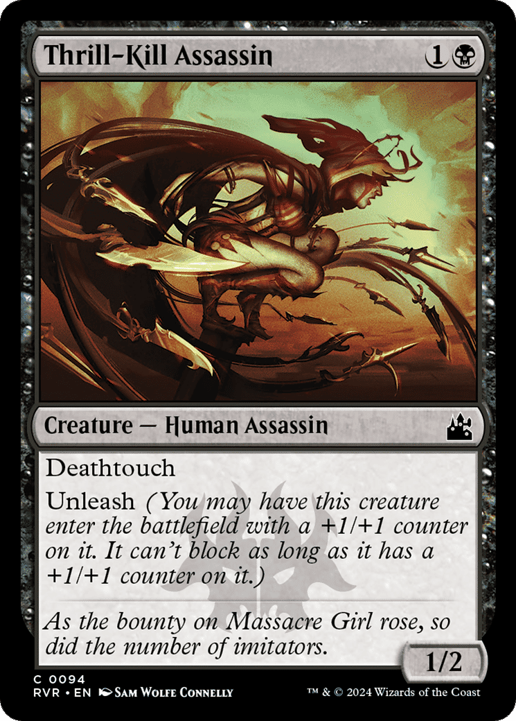 Thrill-Kill Assassin — Ravnica Remastered — Magic: The Gathering