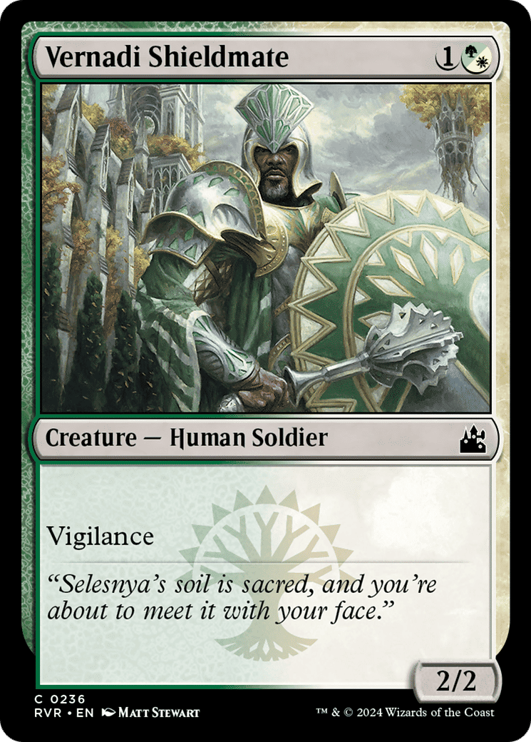 Vernadi Shieldmate — Ravnica Remastered — Magic: The Gathering