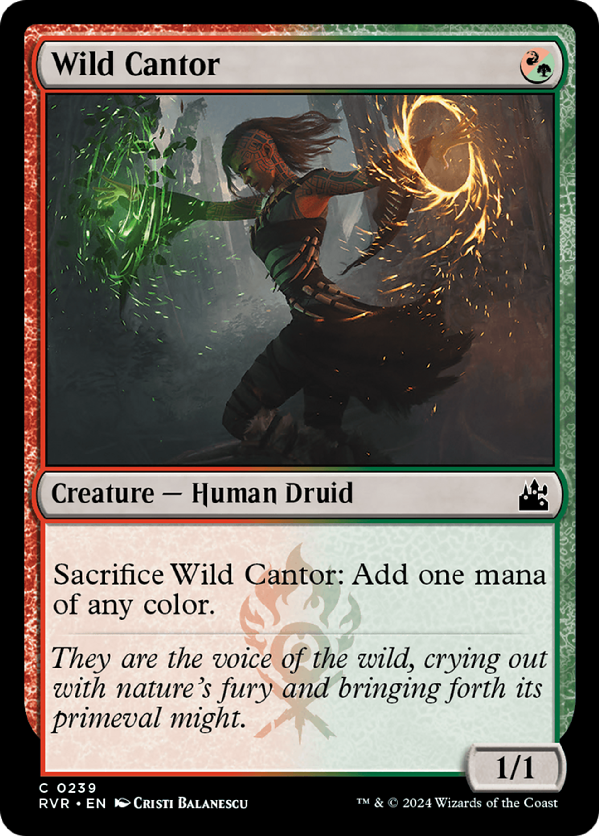 Chantresse sauvage — Ravnica Remastered — Magic: The Gathering