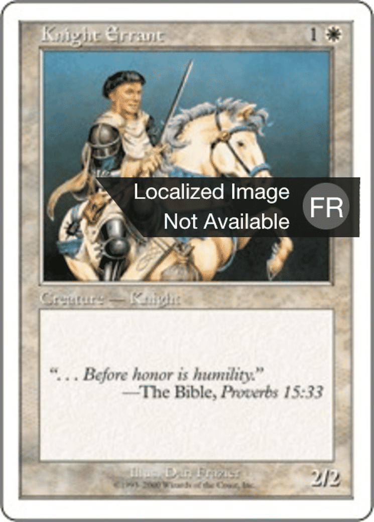Chevalier errant — Starter 2000 — Magic: The Gathering