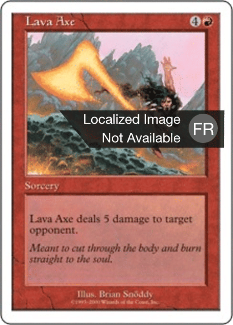 Hache de lave — Starter 2000 — Magic: The Gathering