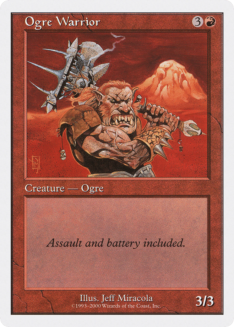 Ogre Warrior — Starter 2000 — Magic: The Gathering