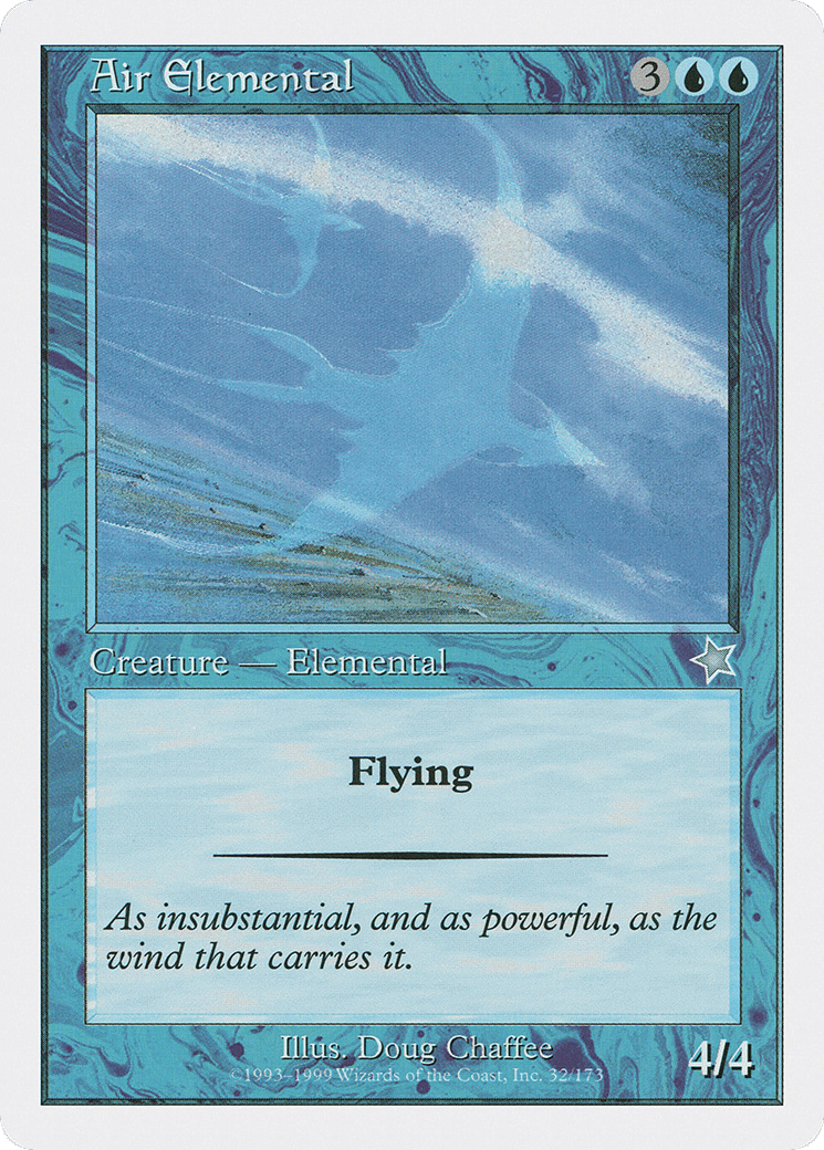 Air Elemental — Starter 1999 — Magic: The Gathering