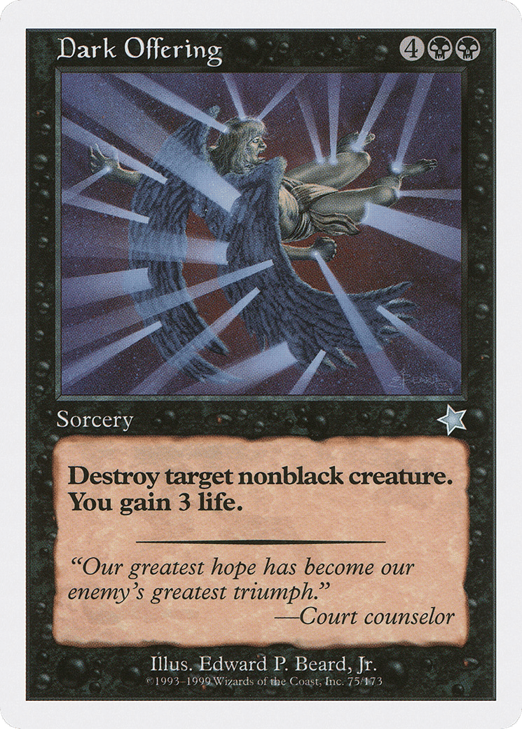 Dark Offering — Starter 1999 — Magic: The Gathering