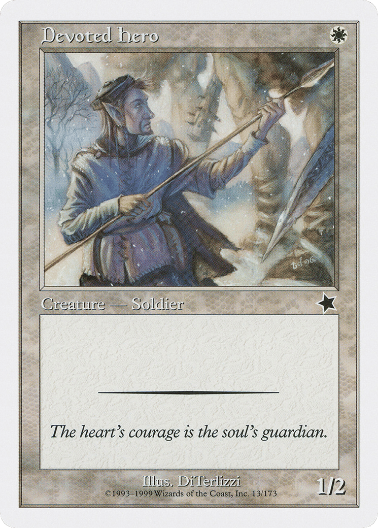 Devoted Hero — Starter 1999 — Magic: The Gathering