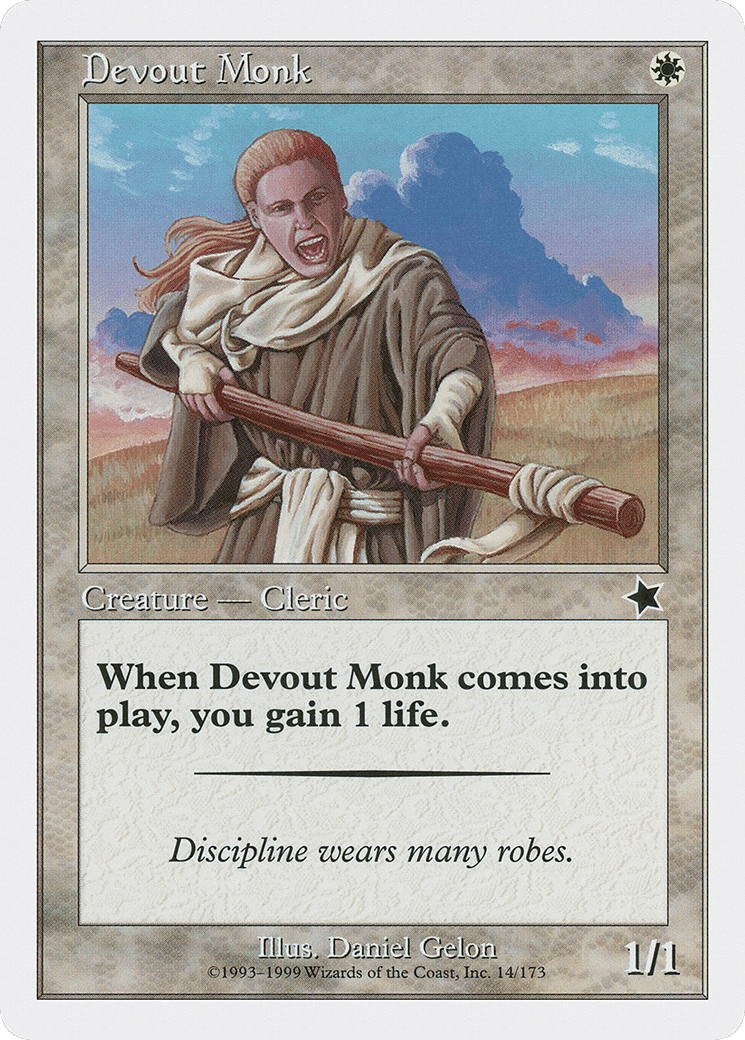 Devout Monk — Starter 1999 — Magic: The Gathering