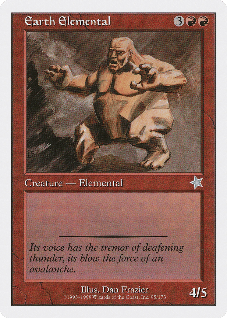 Earth Elemental — Starter 1999 — Magic: The Gathering
