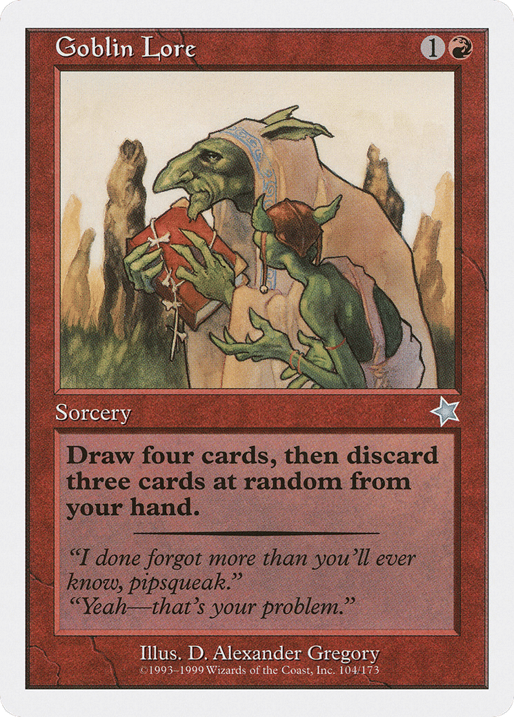 Goblin Lore — Starter 1999 — Magic: The Gathering