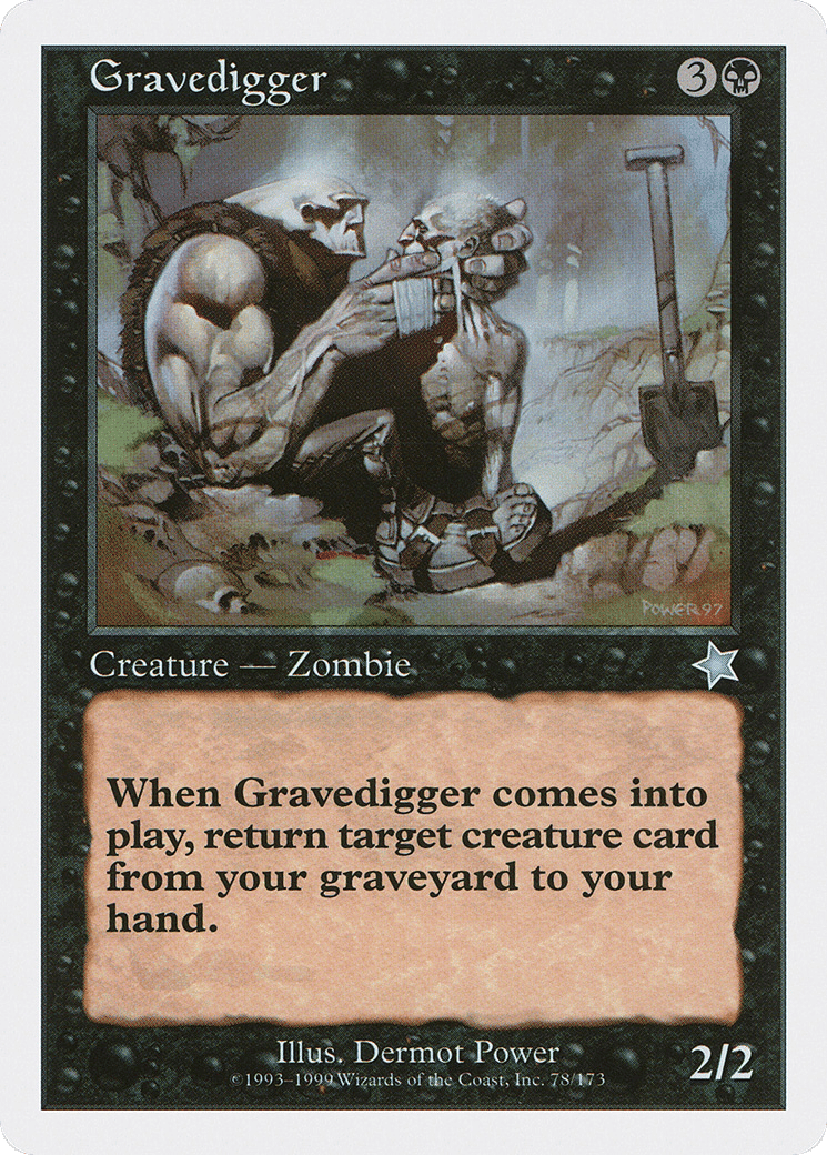 Gravedigger — Starter 1999 — Magic: The Gathering