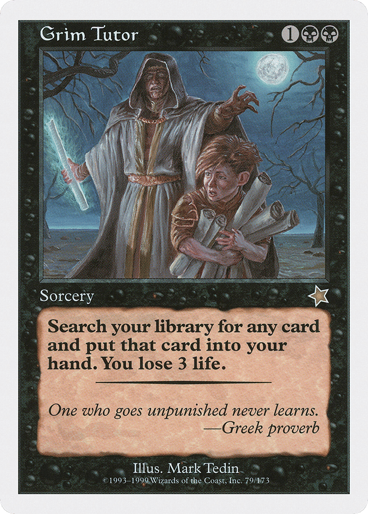 Grim Tutor — Starter 1999 — Magic: The Gathering