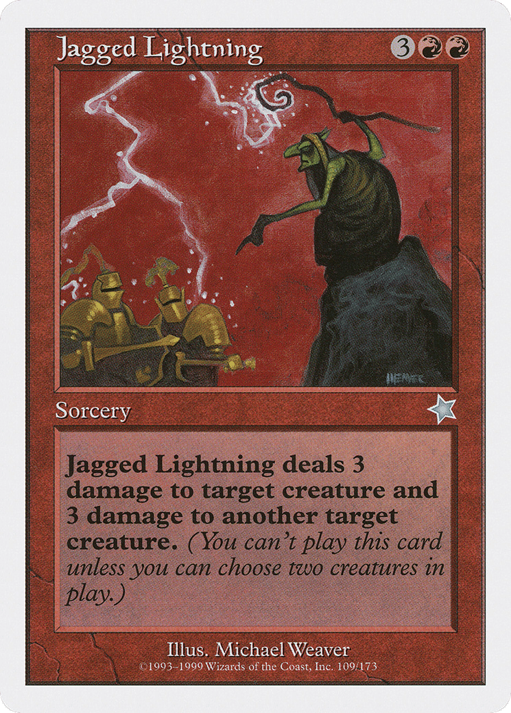 Jagged Lightning — Starter 1999 — Magic: The Gathering