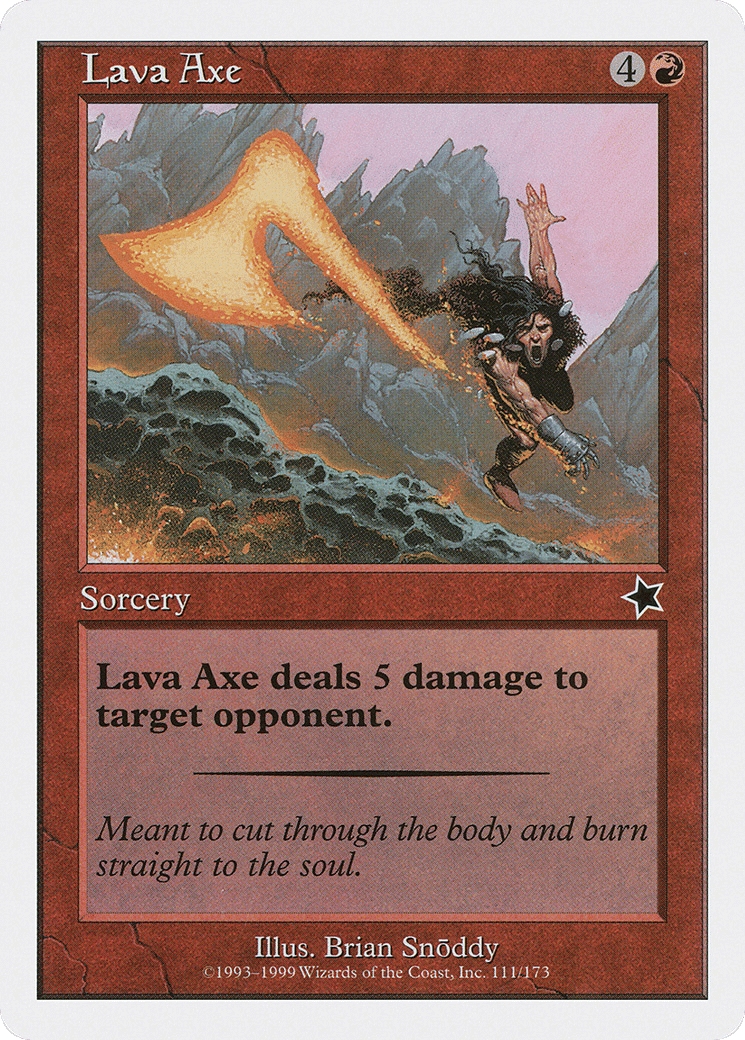 Lava Axe — Starter 1999 — Magic: The Gathering