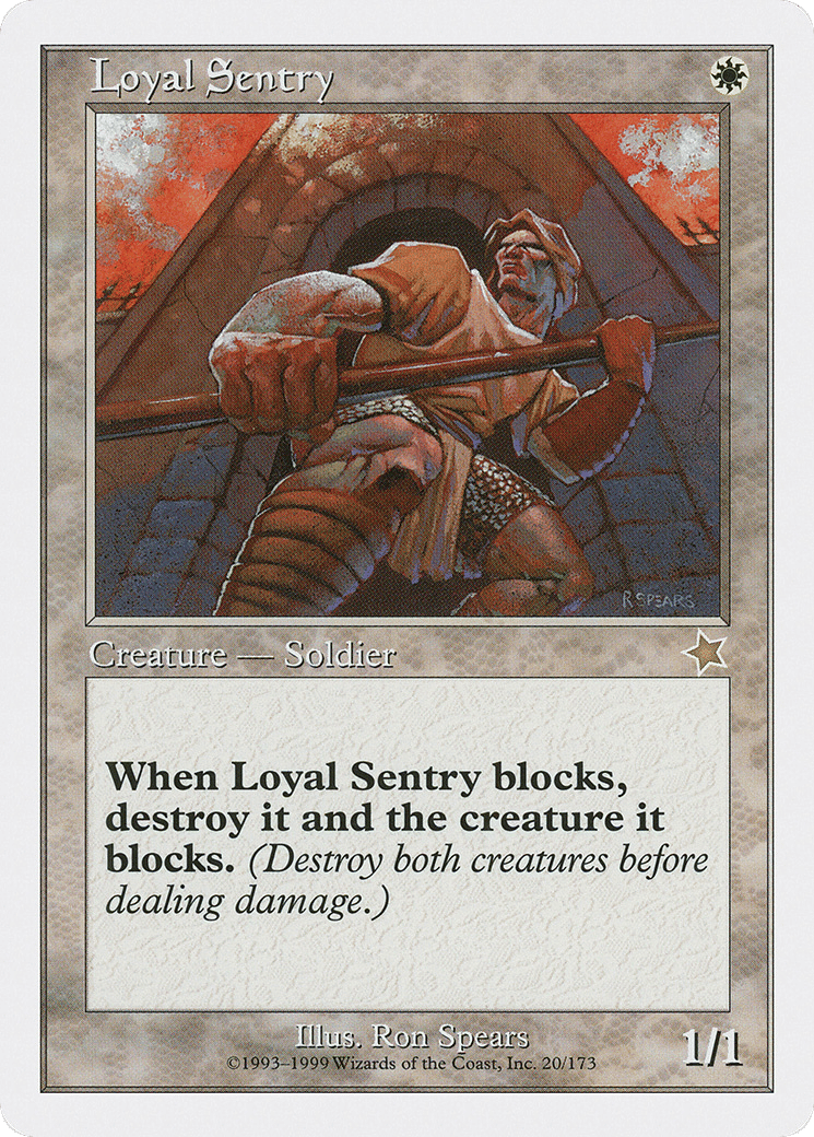 Loyal Sentry — Starter 1999 — Magic: The Gathering