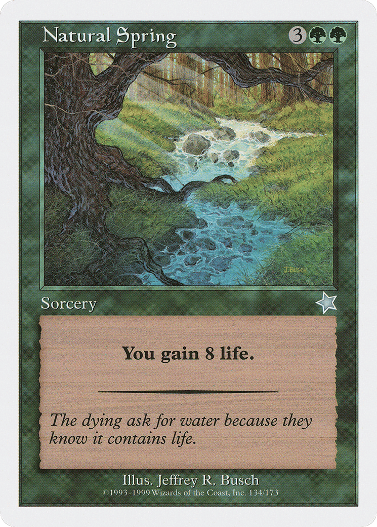Natural Spring — Starter 1999 — Magic: The Gathering