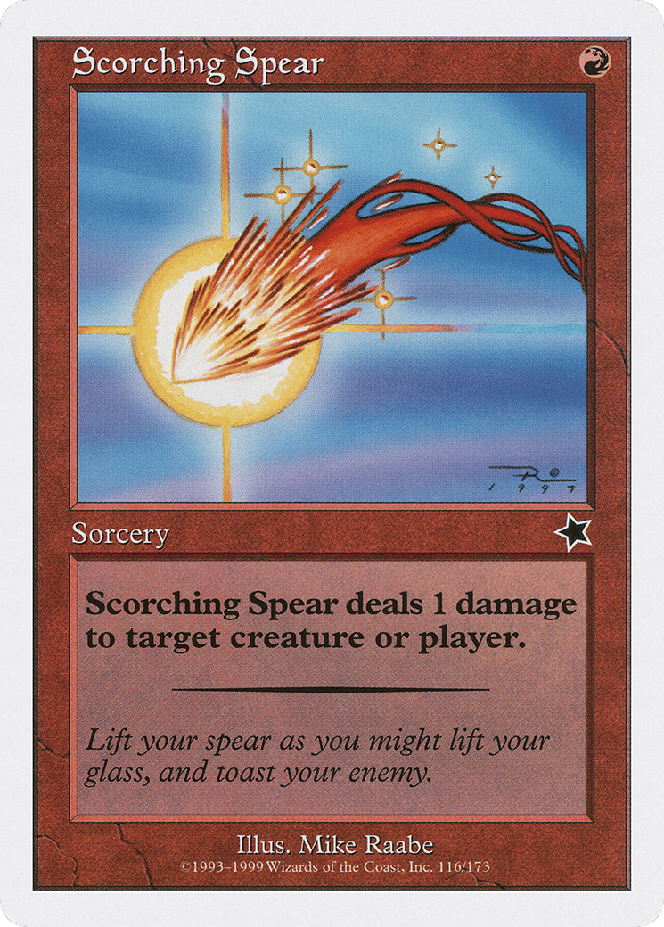 Scorching Spear — Starter 1999 — Magic: The Gathering