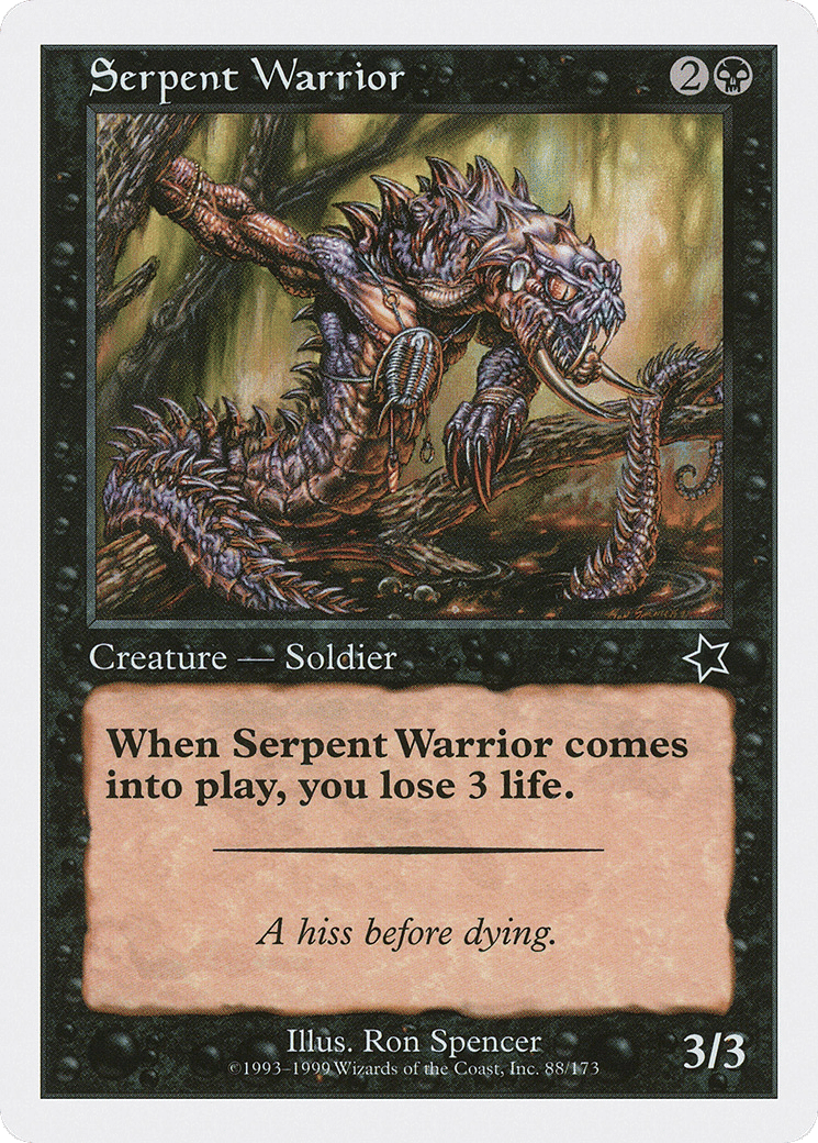 Serpent Warrior — Starter 1999 — Magic: The Gathering