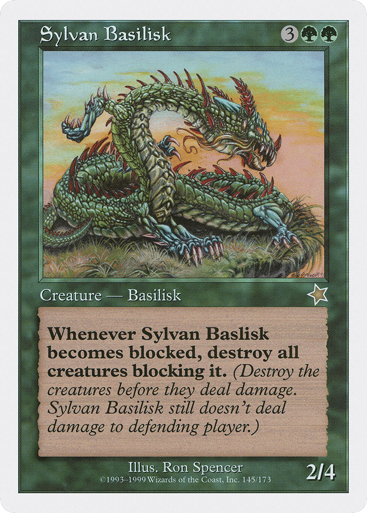Sylvan Basilisk — Starter 1999 — Magic: The Gathering