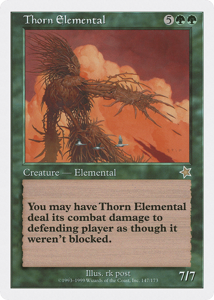 Thorn Elemental — Starter 1999 — Magic: The Gathering