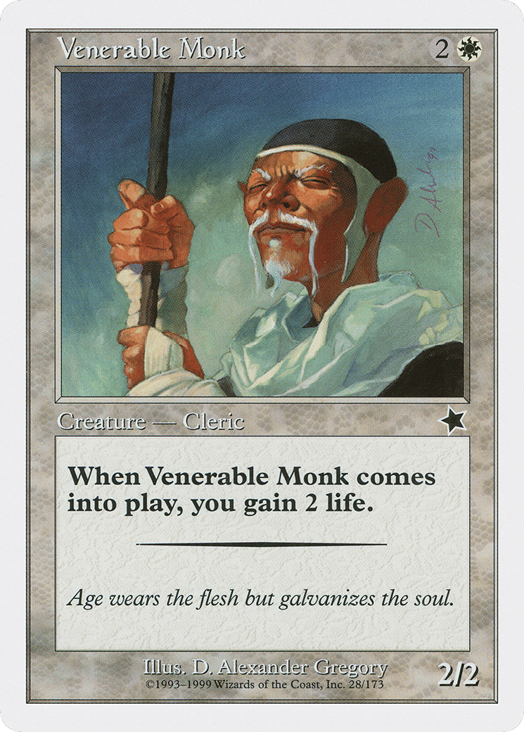 Venerable Monk — Starter 1999 — Magic: The Gathering