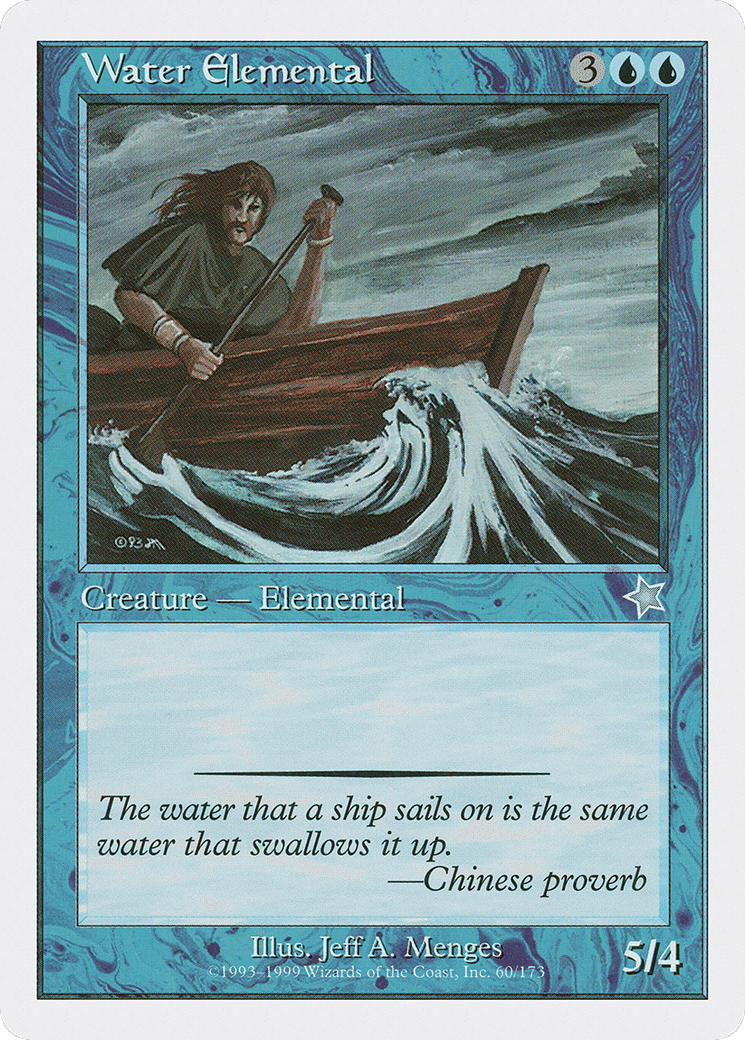 Water Elemental — Starter 1999 — Magic: The Gathering