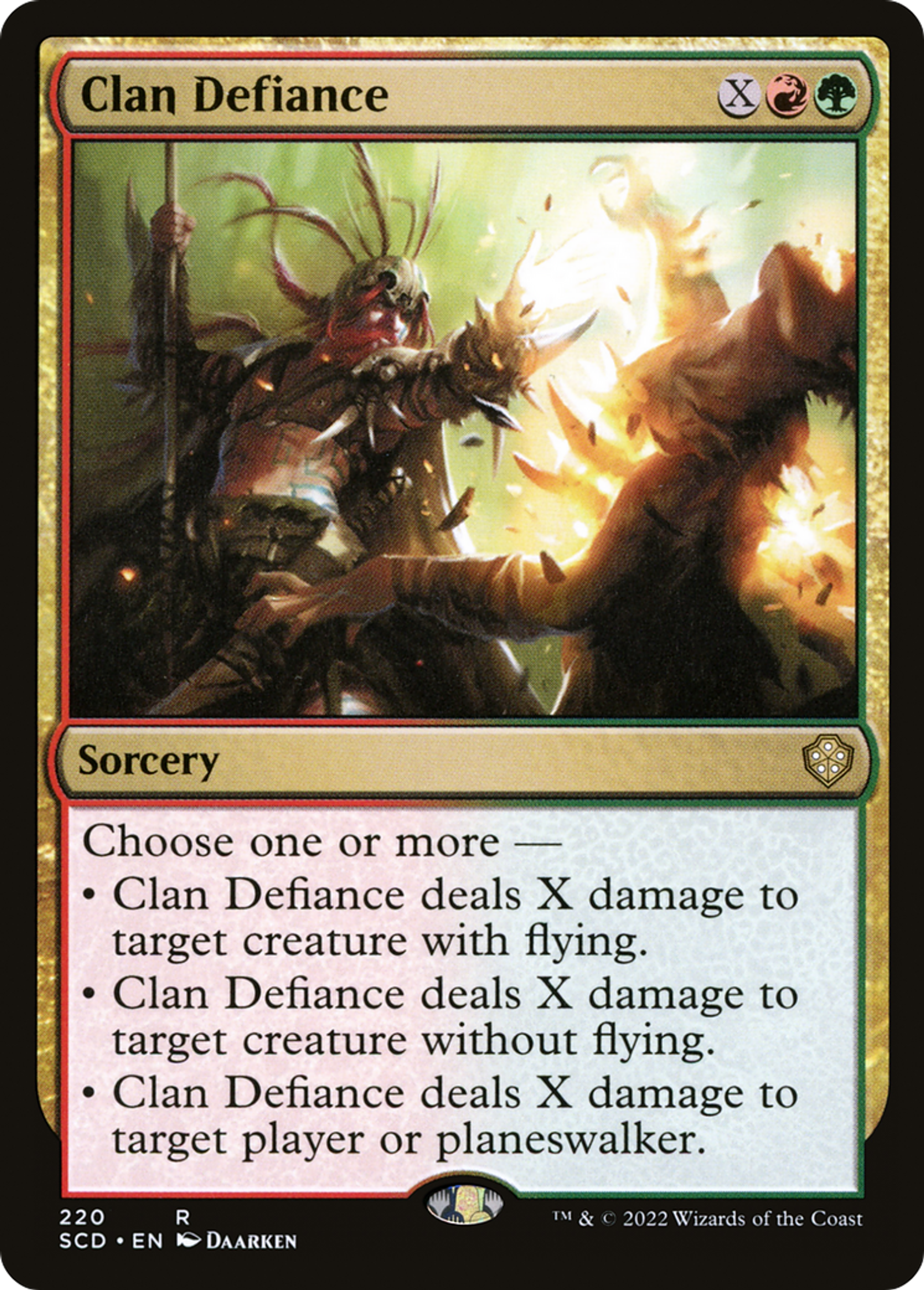 Défiance du clan — Starter Commander Decks — Magic: The Gathering