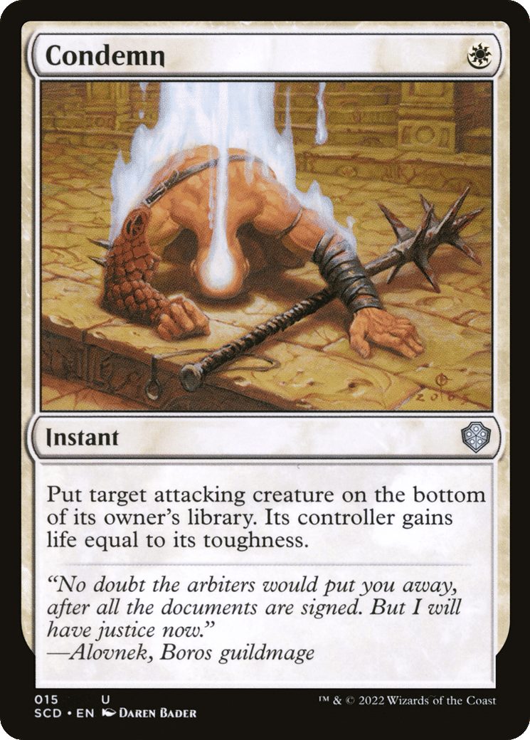 Condemn — Starter Commander Decks — Magic: The Gathering