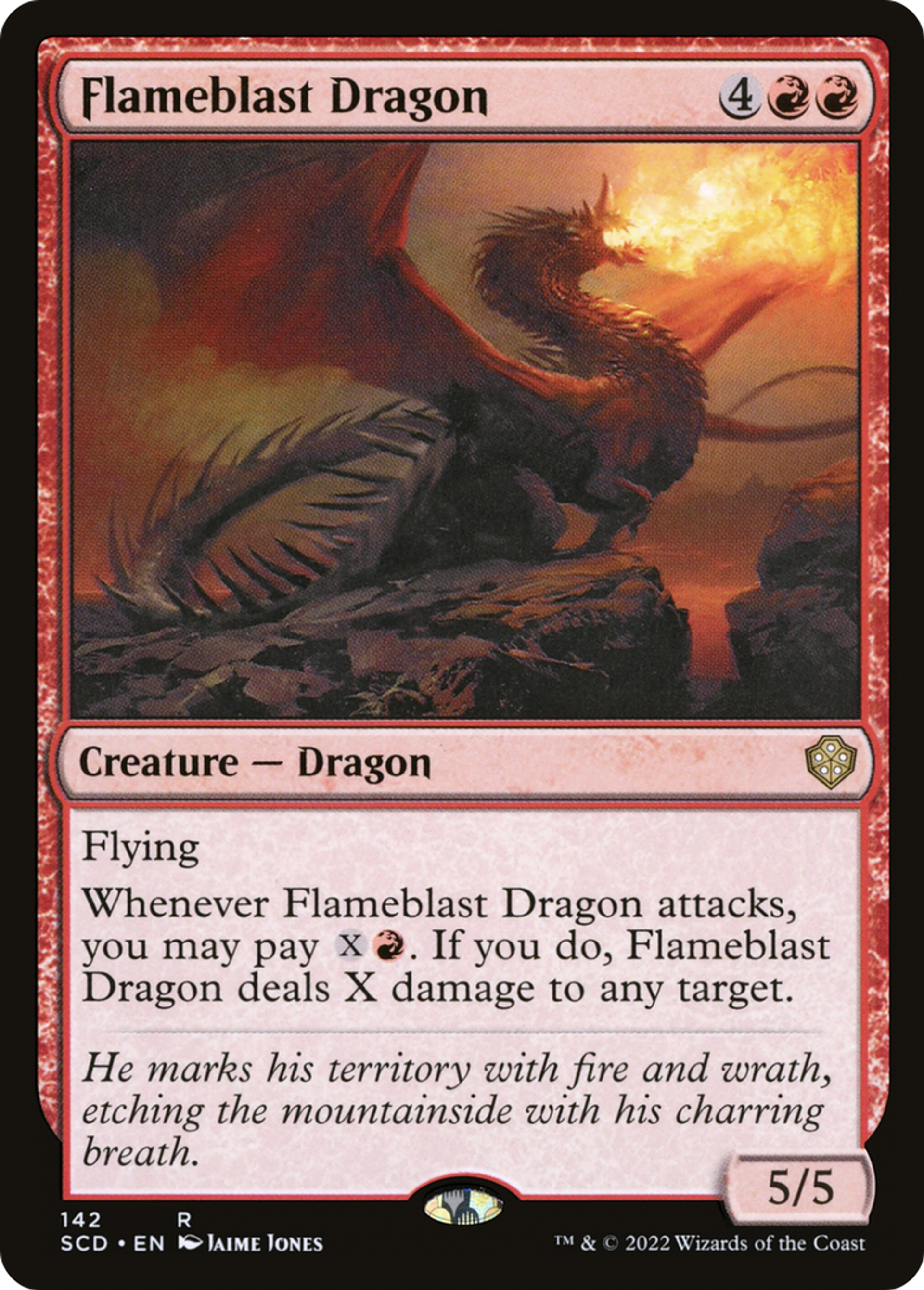 Dragon à la salve de flammes — Starter Commander Decks — Magic: The Gathering