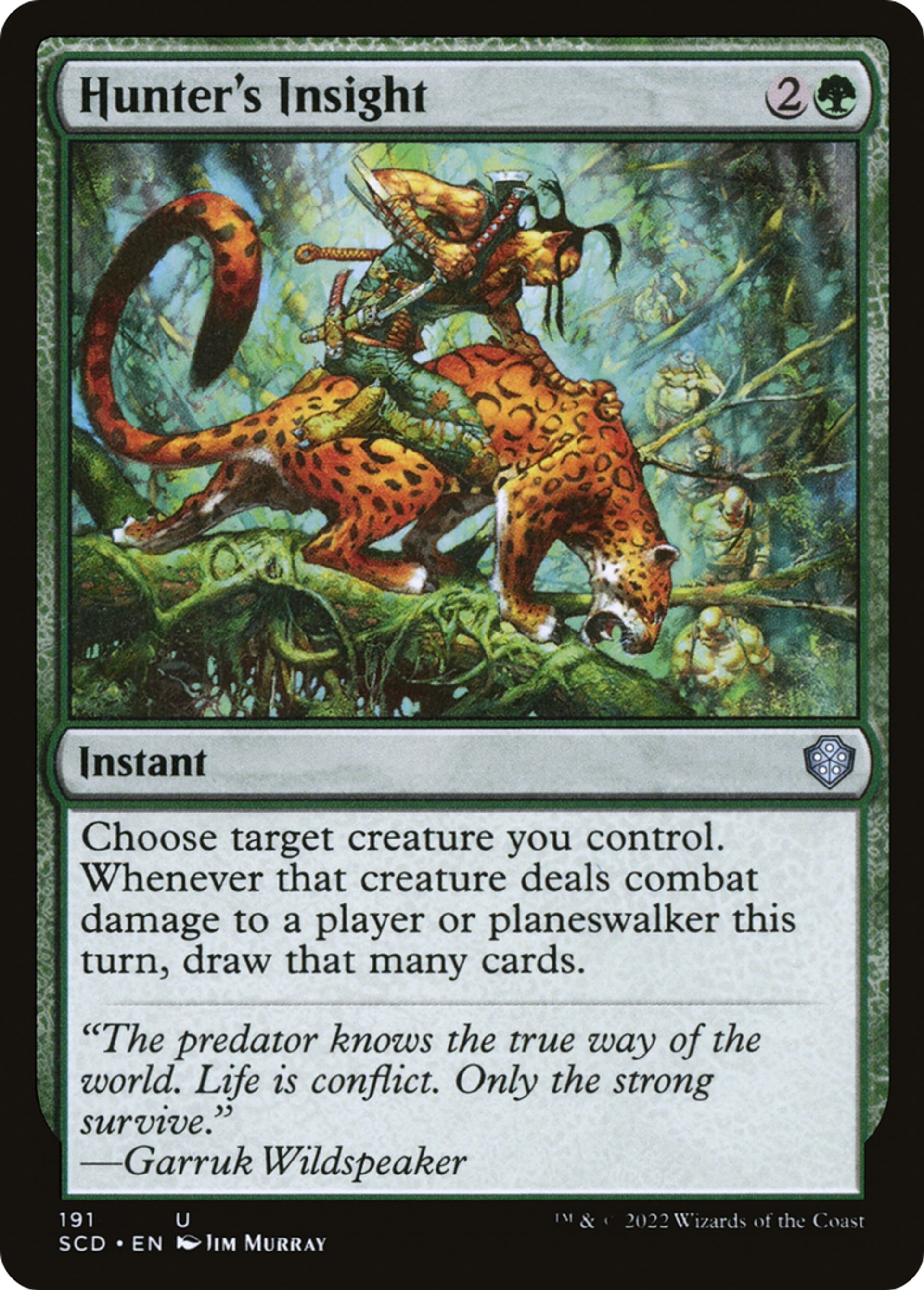 Perspicacité du chasseur — Starter Commander Decks — Magic: The Gathering