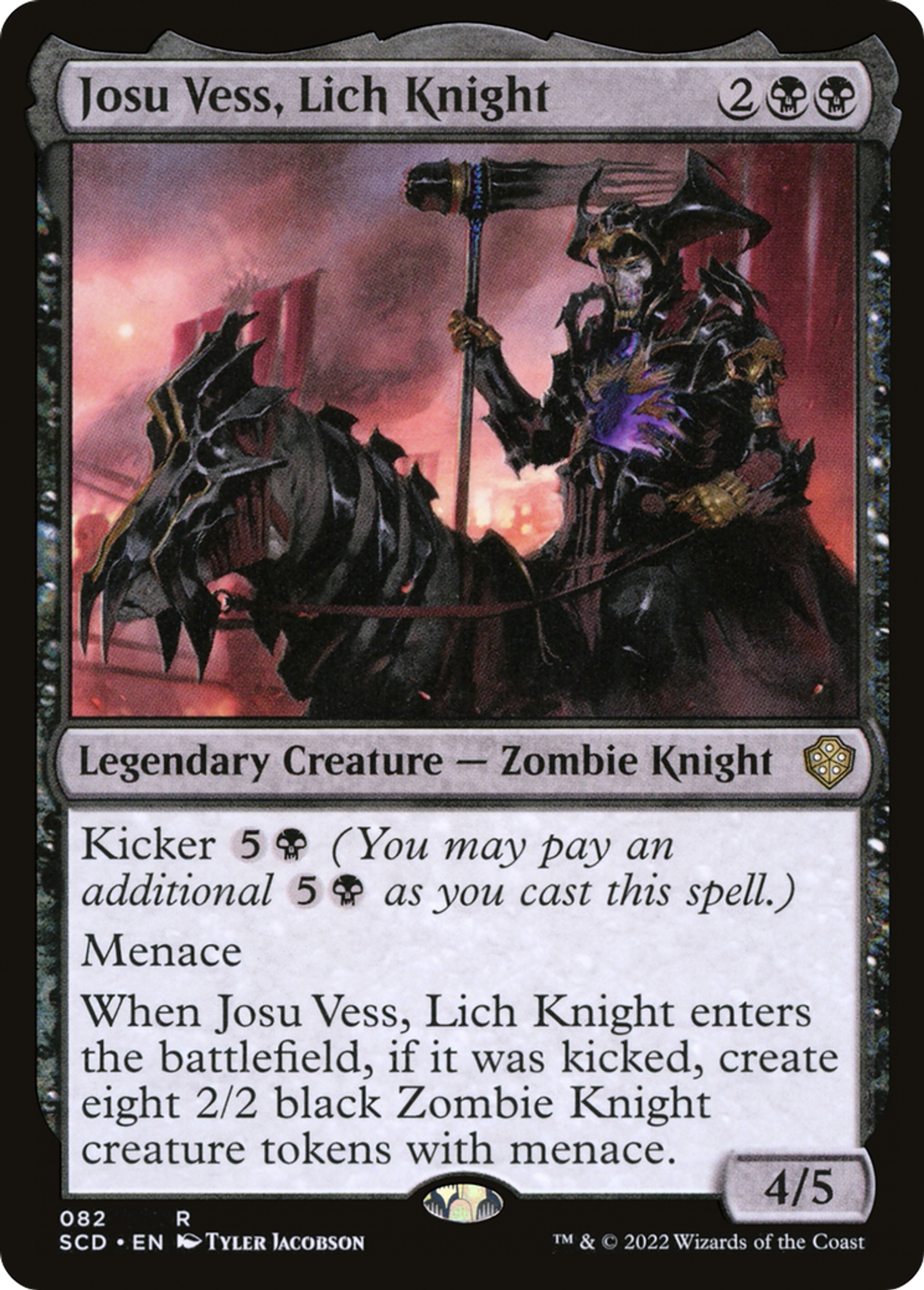 Josu Vess, chevalier liche — Starter Commander Decks — Magic: The Gathering