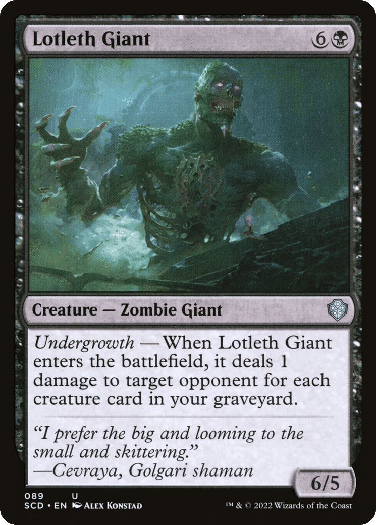 Lotleth Giant — Starter Commander Decks — Magic: The Gathering