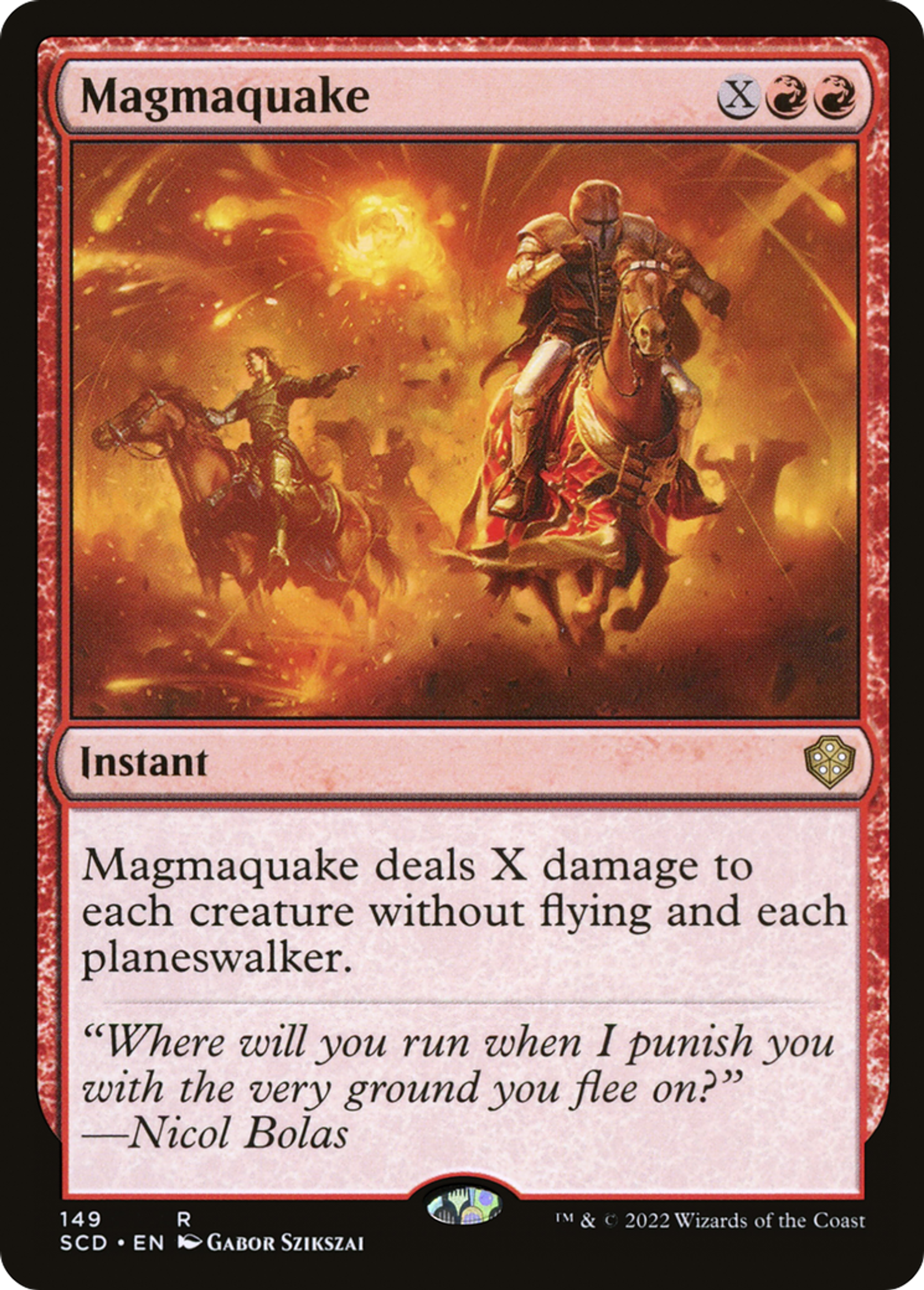 Tremblement de lave — Starter Commander Decks — Magic: The Gathering