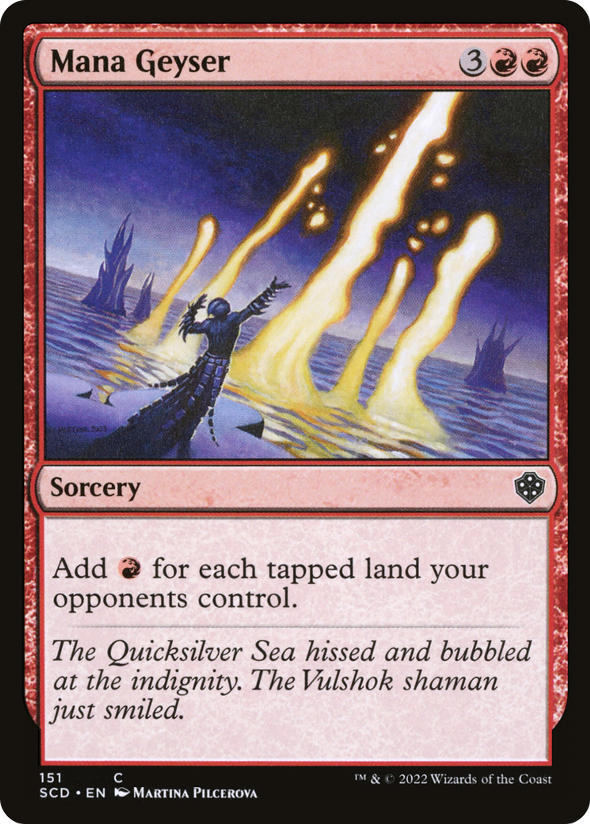 Geyser de mana — Starter Commander Decks — Magic: The Gathering