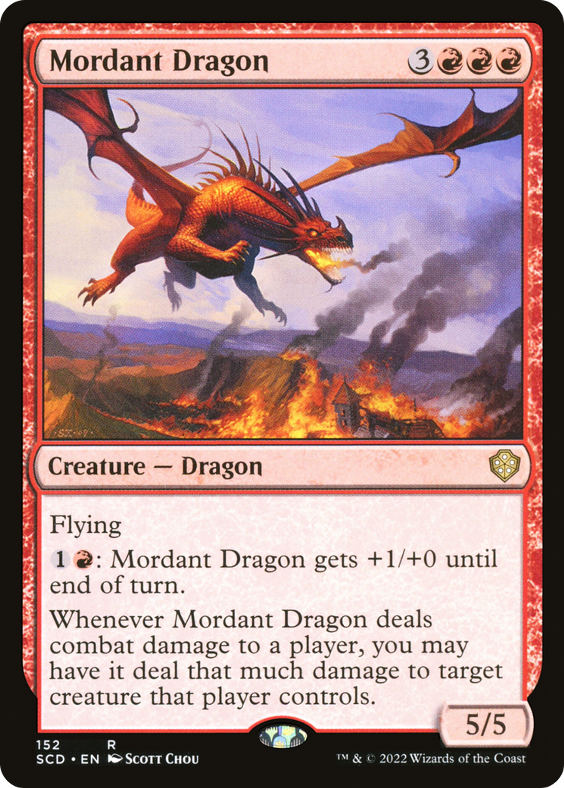 Dragon acrimonieux — Starter Commander Decks — Magic: The Gathering