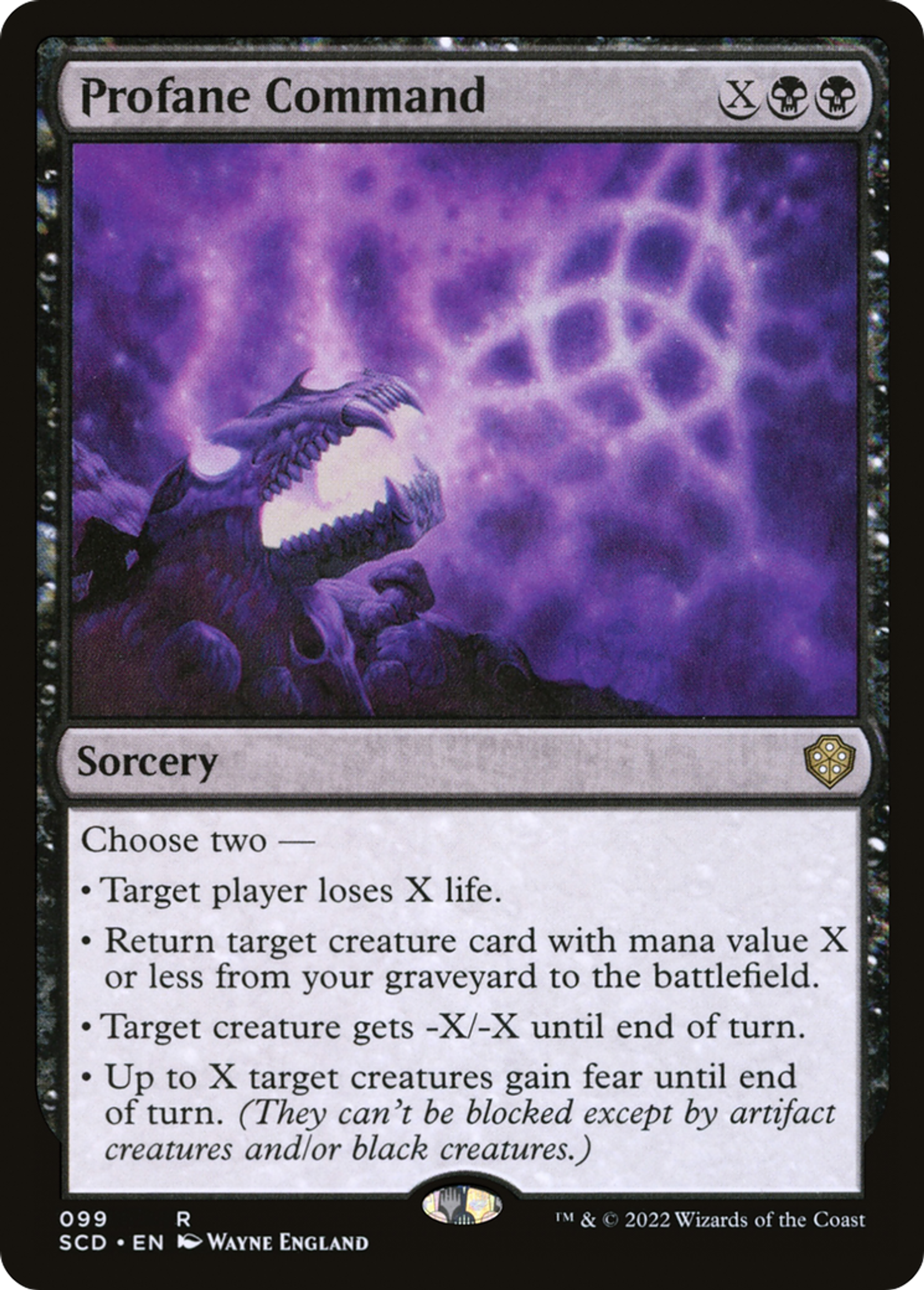 Commandement profane — Starter Commander Decks — Magic: The Gathering