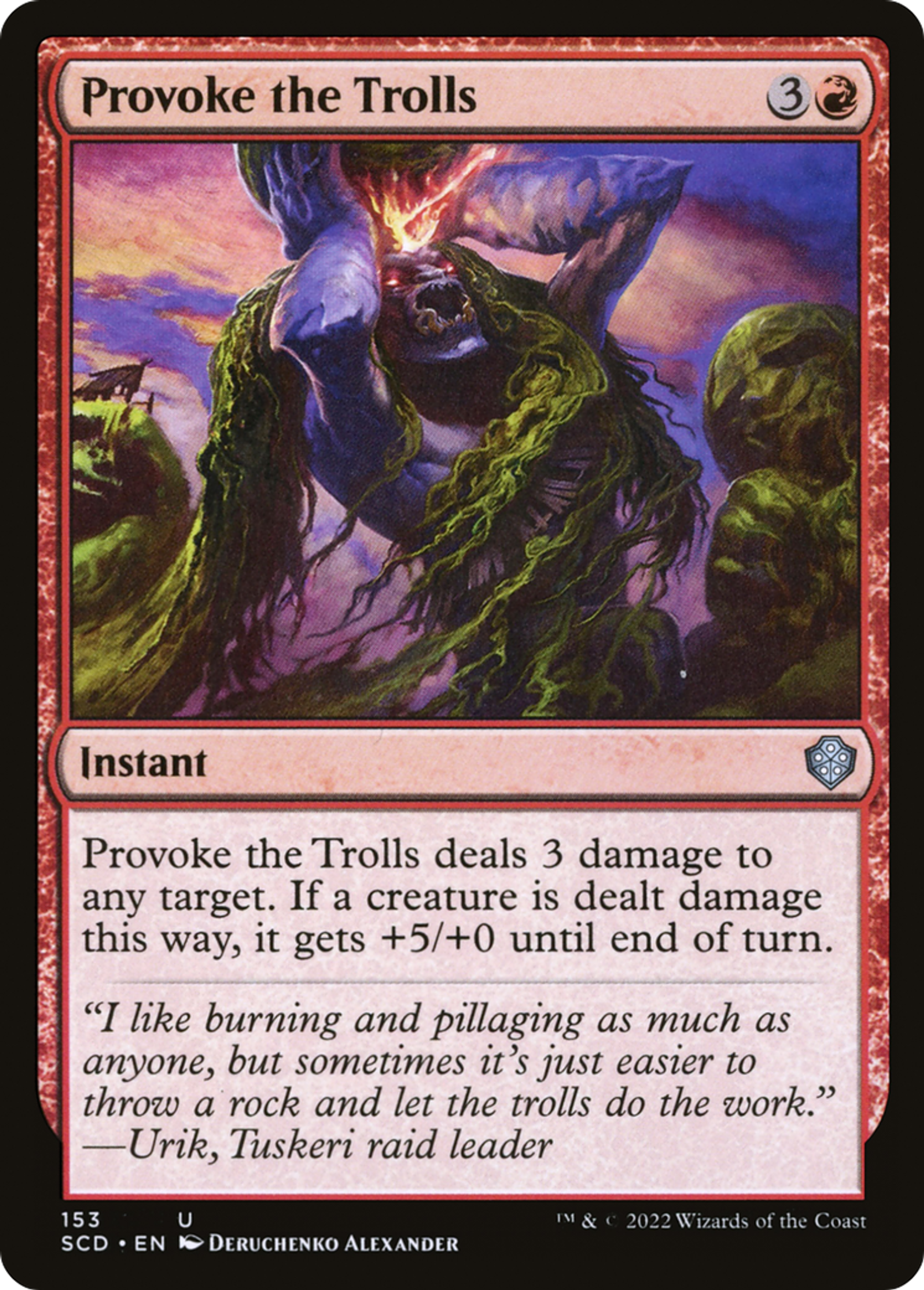 Provoquer les trolls — Starter Commander Decks — Magic: The Gathering