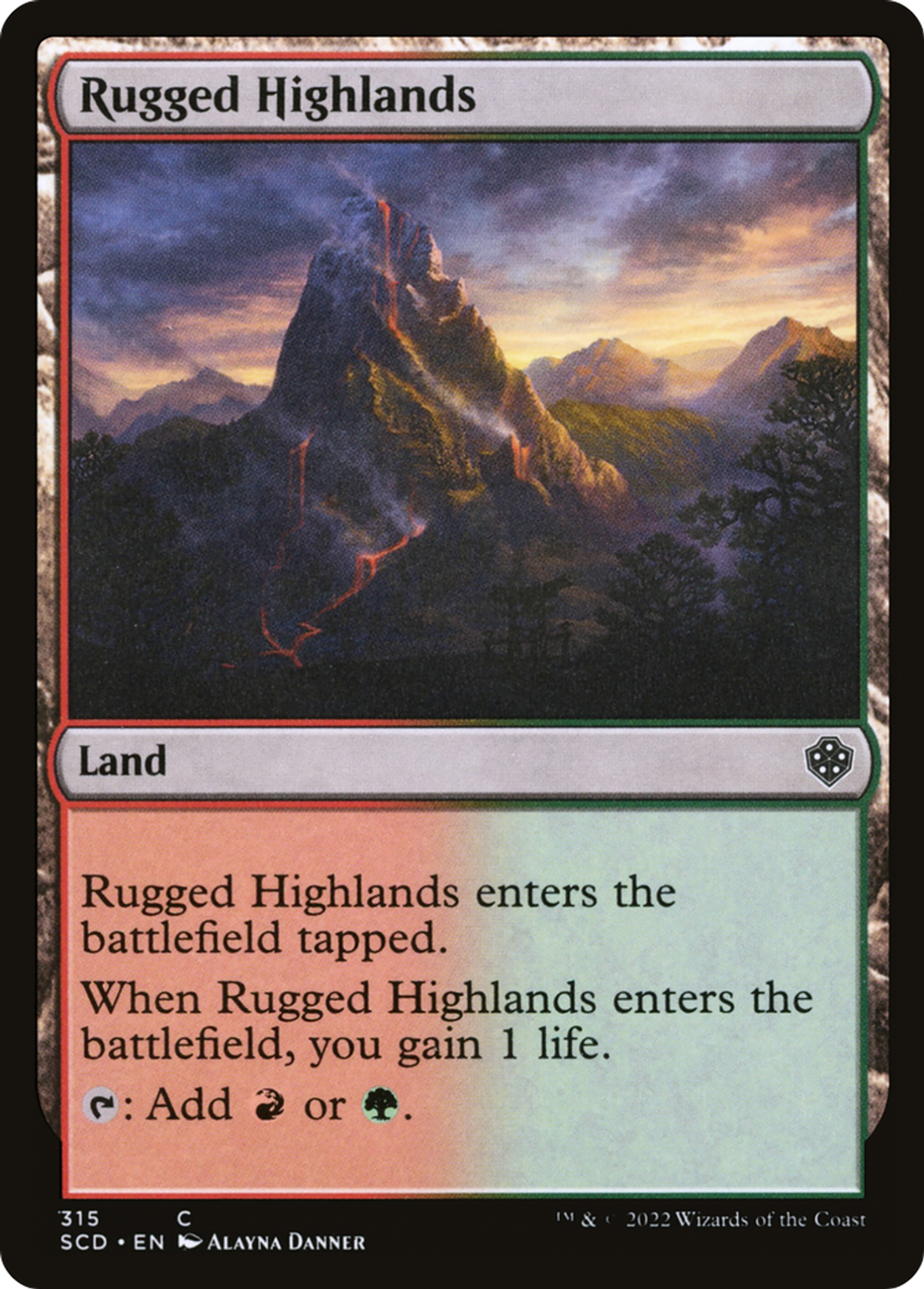Hautes terres rocailleuses — Starter Commander Decks — Magic: The Gathering
