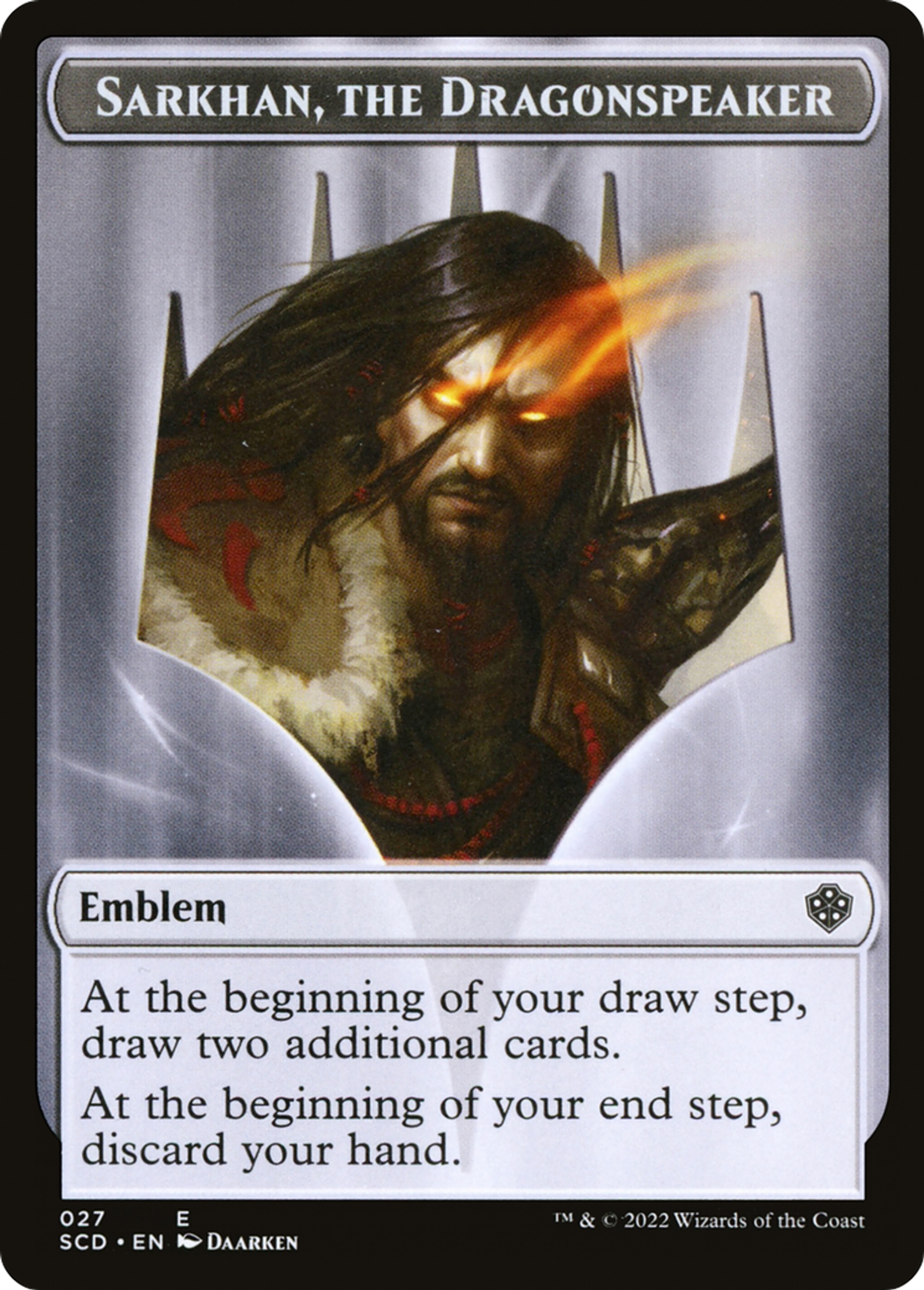 Sarkhan, the Dragonspeaker Emblem — Starter Commander Decks — Magic: The Gathering