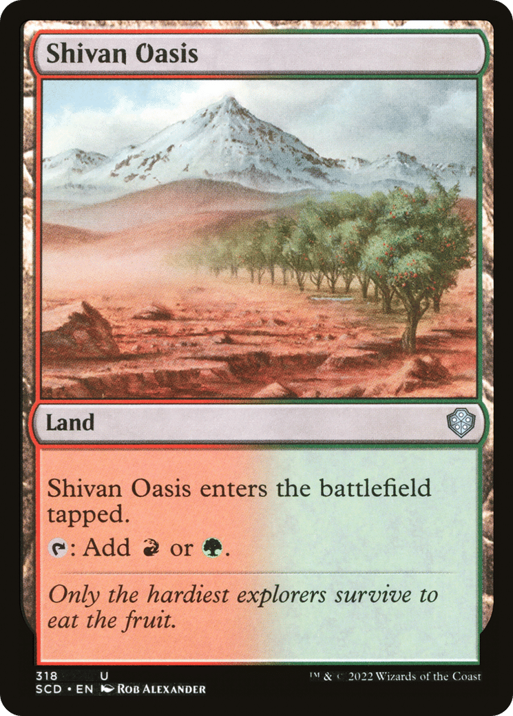 Shivan Oasis — Starter Commander Decks — Magic: The Gathering