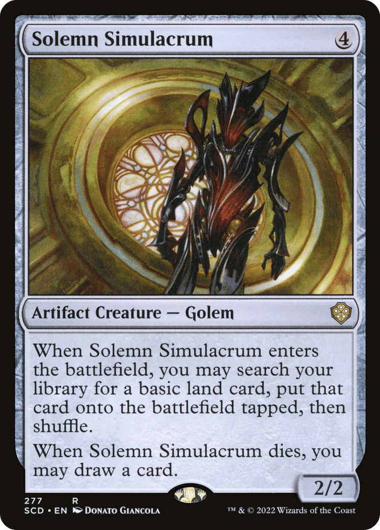 Solemn Simulacrum — Starter Commander Decks — Magic: The Gathering