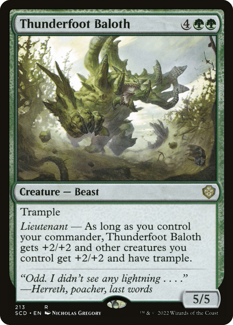 Thunderfoot Baloth — Starter Commander Decks — Magic: The Gathering